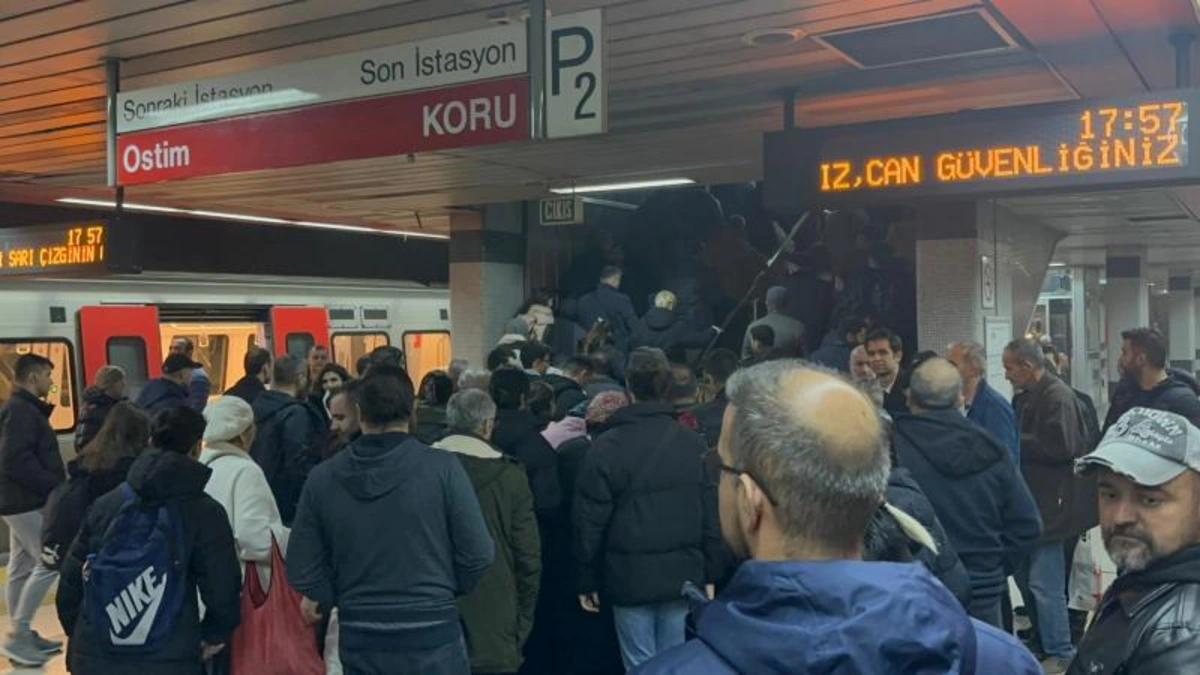 Ankara'da metro hattında korku dolu anlar: Yangın paniği yolcuları sarstı