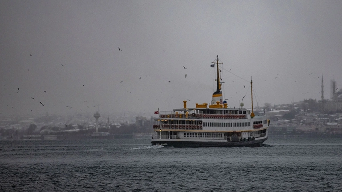 İstanbul'da bazı vapur seferleri iptal edildi