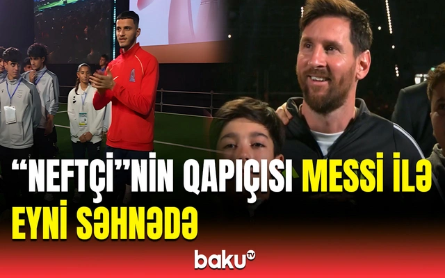 Millimizin oyunçusu Lionel Messi ilə eyni səhnəni bölüşdü