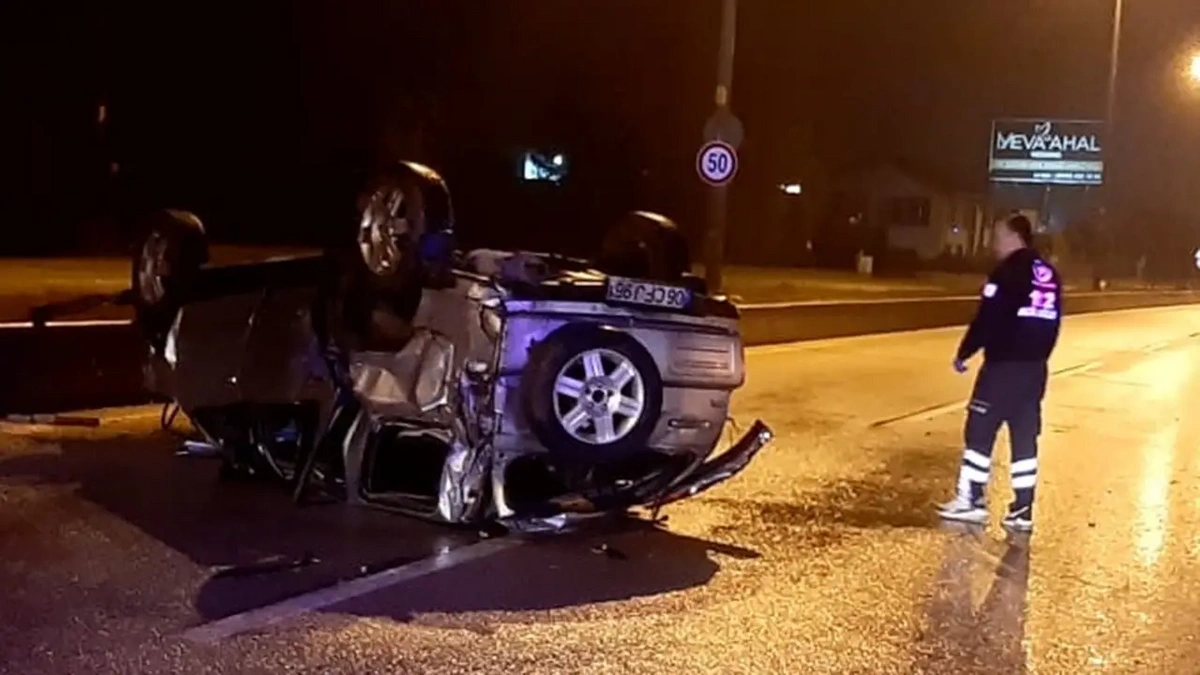 Ankara Çubuk'ta cip devrildi; 1 ölü, 1 yaralı