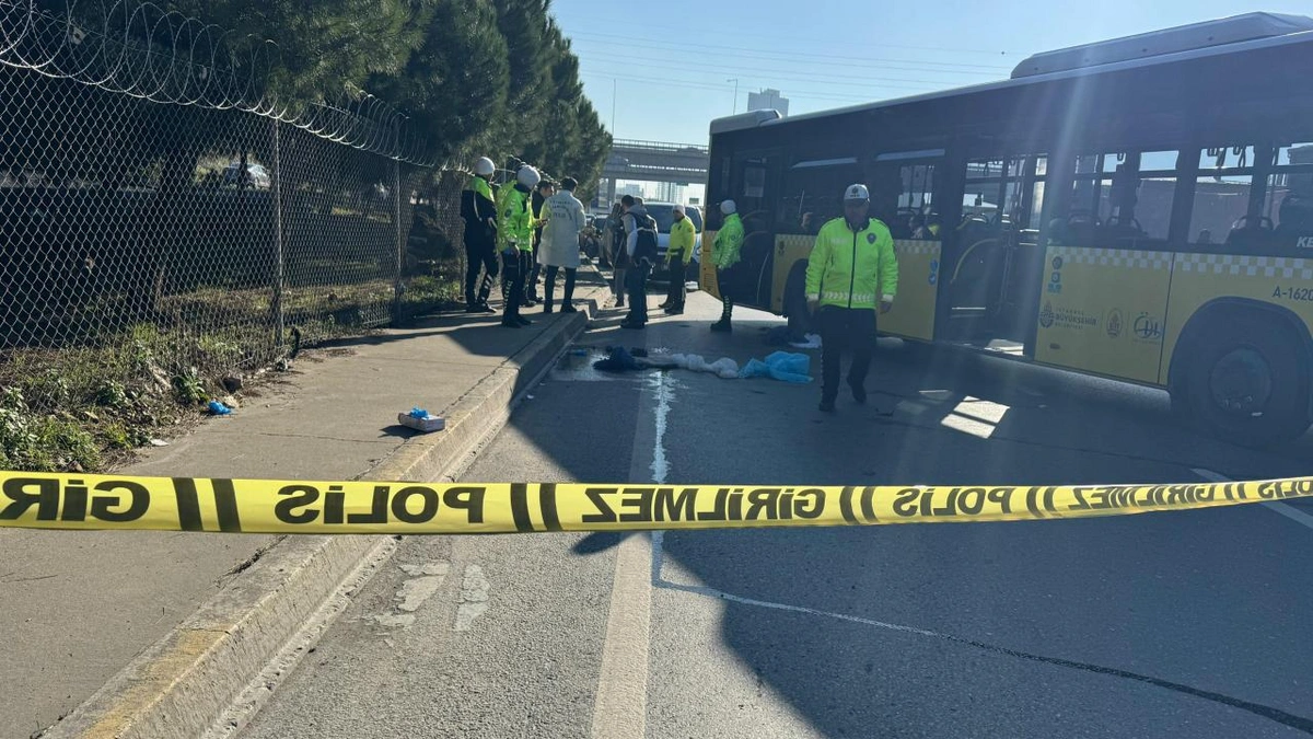 Başakşehir'de İETT otobüsünün çarptığı kişi öldü