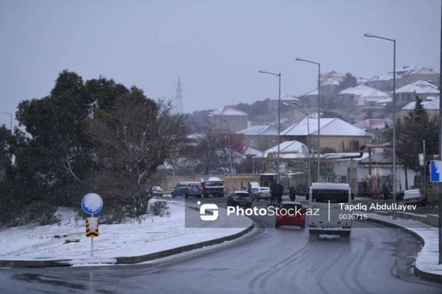 Bəzi ərazilərdə yollar buz bağlayacaq - XƏBƏRDARLIQ