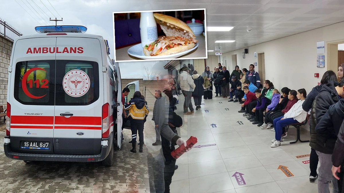 Burdur'da okul yemeğindeki tavuk döner faciası: 43 öğrenci hastaneye kaldırıldı