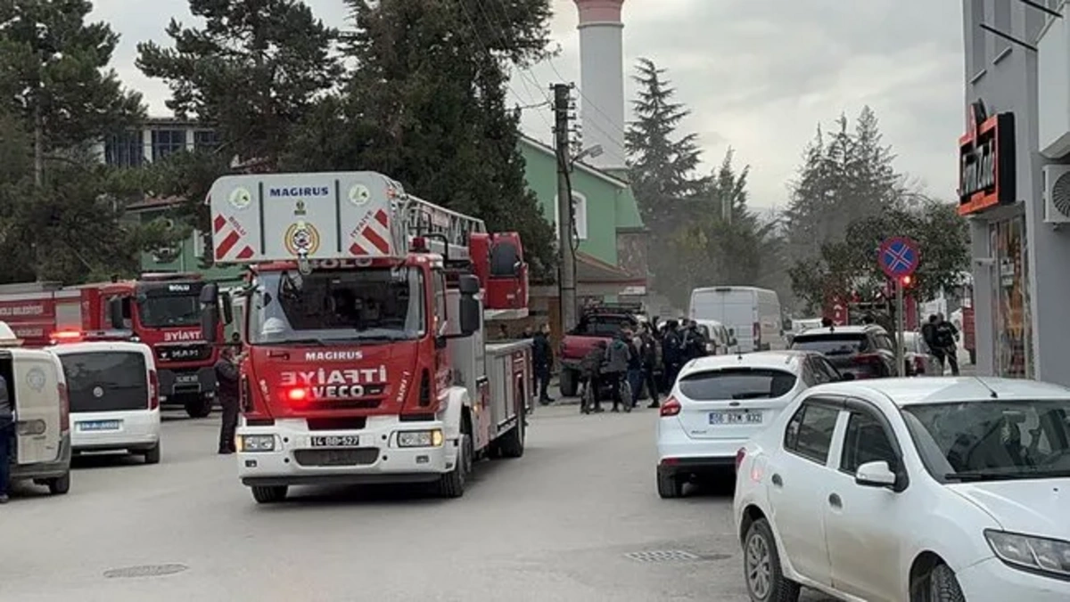 Bolu'da yangın paniği: İtfaiye ekipleri zamanında müdahale etti