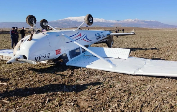 Eğitim uçağı Denizli'ye zorunlu iniş yaptı: Pilot yaralı