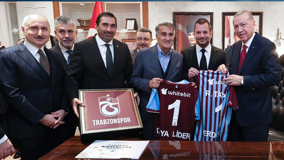 Trabzonspor'dan Türkiye Cumhurbaşkanı Erdoğan'a teşekkür mesajı