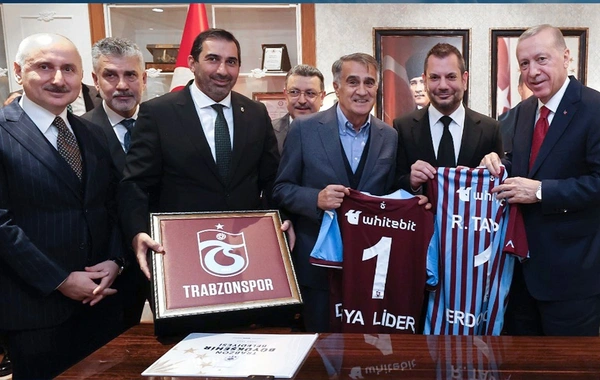 Trabzonspor'dan Türkiye Cumhurbaşkanı Erdoğan'a teşekkür mesajı