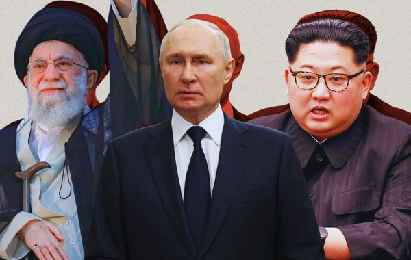 Fransadan rüsvayçı addım: Xamenei, Putin və Kim Çen Inın təsvirləri təhqir edildi