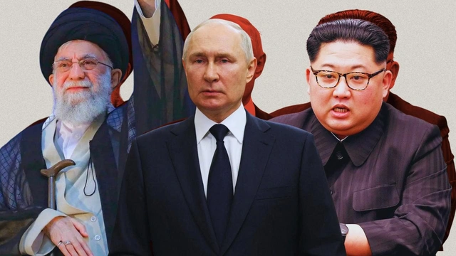 Fransadan rüsvayçı addım: Xamenei, Putin və Kim Çen Inın təsvirləri təhqir edildi