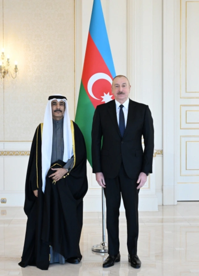 İlham Aliyev Kuveyt'in Azerbaycan'a yeni atanan büyükelçisini kabul etti