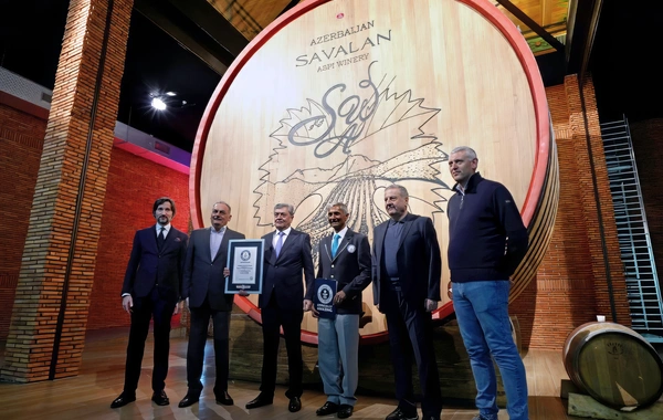 Винная бочка винодельни SAVALAN - ASPI Winery вошла в Книгу рекордов Гиннесса