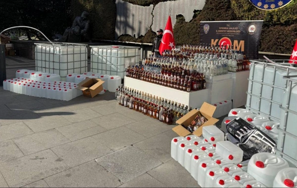 İstanbul'da 32 bin 862 litre kaçak alkol ele geçirildi