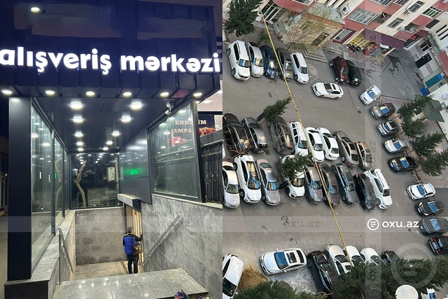 Bakıda binaların parkinq yerini alış-veriş mərkəzinə çeviriblər – Vətəndaşlardan ETİRAZ