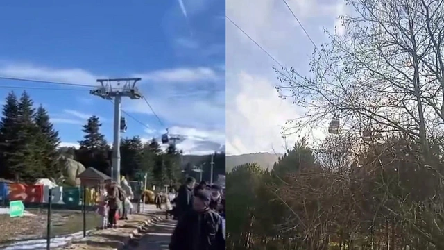 Uludağ teleferiğinde korku dolu anlar: Yolcular havada mahsur kaldı