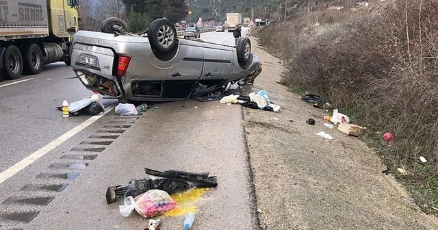 Amasya'da feci kaza: 2 çocuk dahil 4 yaralı