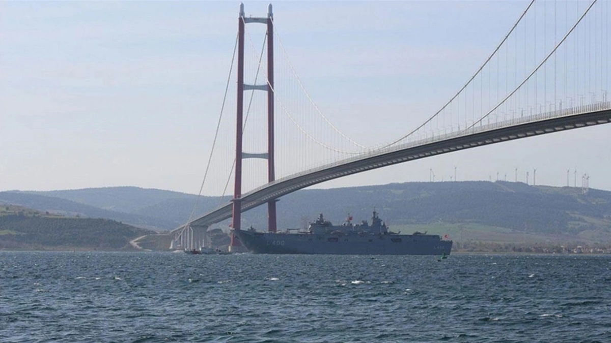 Çanakkale Boğazında gemi trafiği askıya alındı