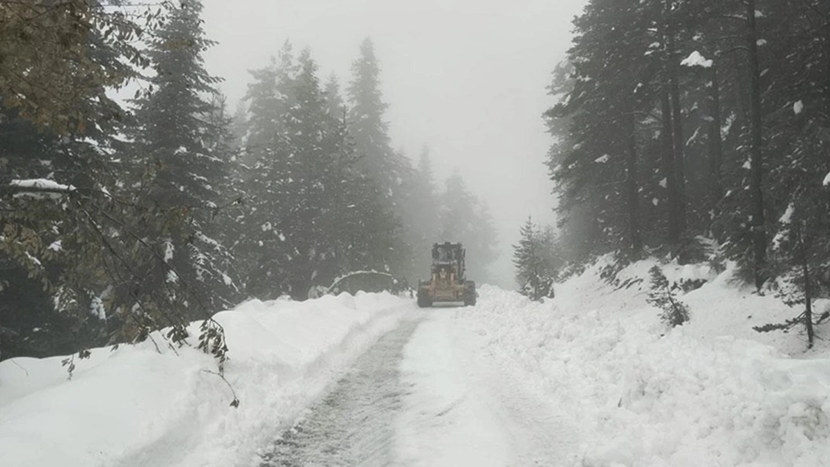 Kastamonu'da kış esareti: 8 köy yolu ulaşıma kapandı