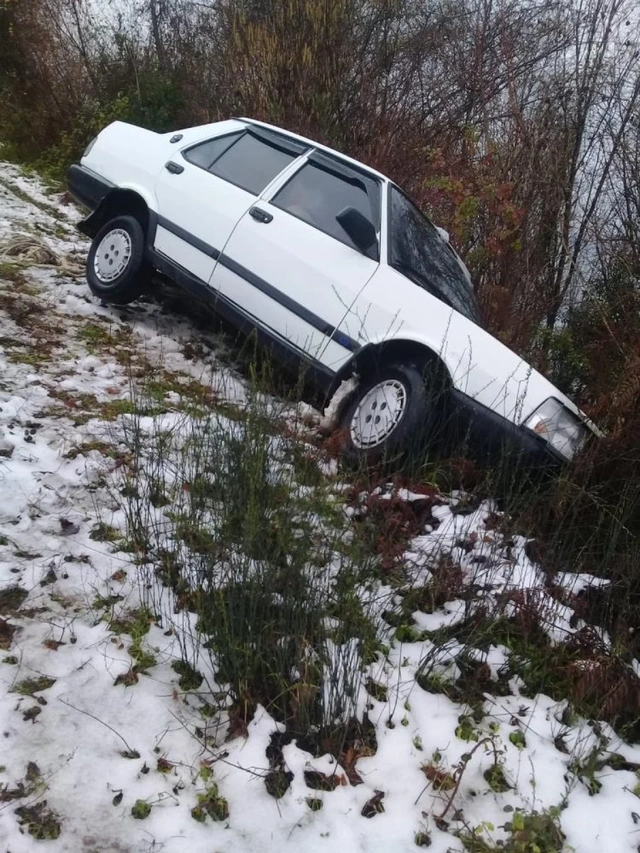 Kastamonu'da kaza: Otomobil şarampole düştü