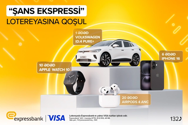 "Şans Ekspressi"ndə elektrikli avtomobil qazanmaq imkanı