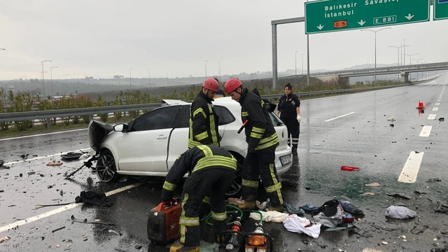 Kırkağaç'ta korkunç kaza: 2 kişi can verdi