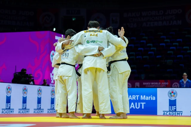 Cüdo üzrə dünya çempionatı: Azərbaycan millisi Yaponiyaya uduzaraq mübarizəni dayandırdı - Foto
