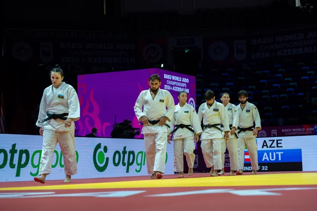 Cüdo üzrə dünya çempionatı: Azərbaycan millisi Yaponiyaya uduzaraq mübarizəni dayandırdı - Foto