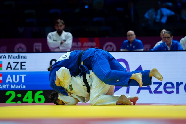 Cüdo üzrə dünya çempionatı: Azərbaycan millisi Yaponiyaya uduzaraq mübarizəni dayandırdı - Foto