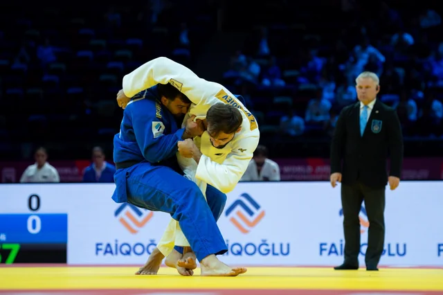 Cüdo üzrə dünya çempionatı: Azərbaycan millisi Yaponiyaya uduzaraq mübarizəni dayandırdı - Foto