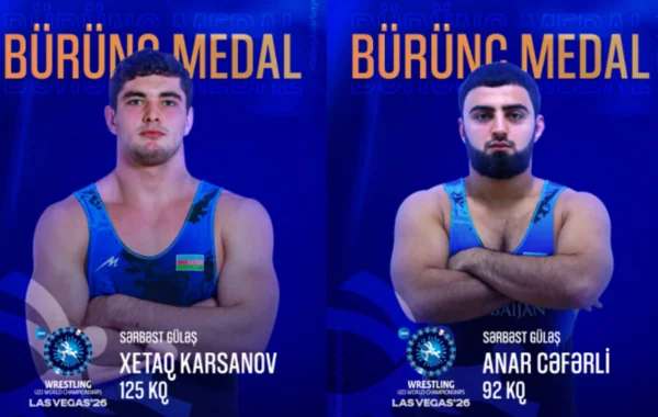 Azərbaycanın daha iki güləşçisi dünya çempionatında medal qazandı