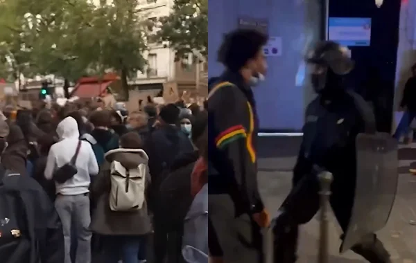 БИГ: Полиция Франции жестоко избила молодого канака в центре Парижа