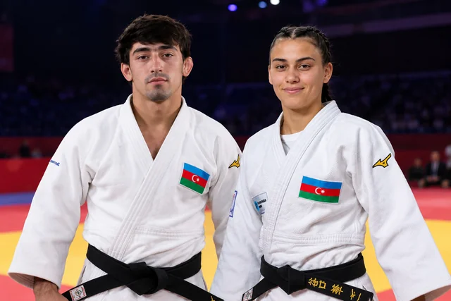 Azərbaycan cüdoçuları "Böyük Dəbilqə"də iki qızıl medal qazanıb - Foto