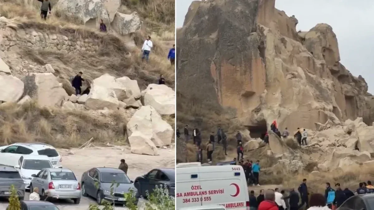 Türkiyədə məşhur bölgədə qaya uçqunu: Ölənlər var - Foto/Video