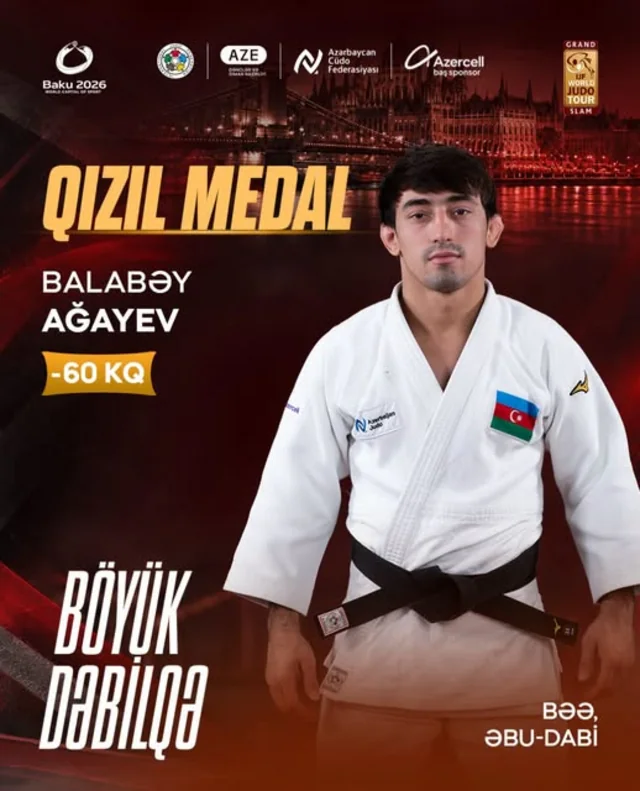 Azərbaycan cüdoçuları Böyük Dəbilqədə iki qızıl medal qazanıb - Foto