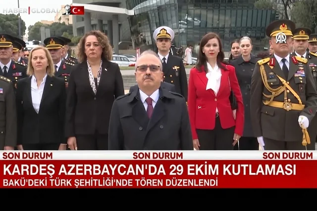 Türkiyənin Respublika Günü Bakıda qeyd olundu - "Haber Global"ın süjeti - Video