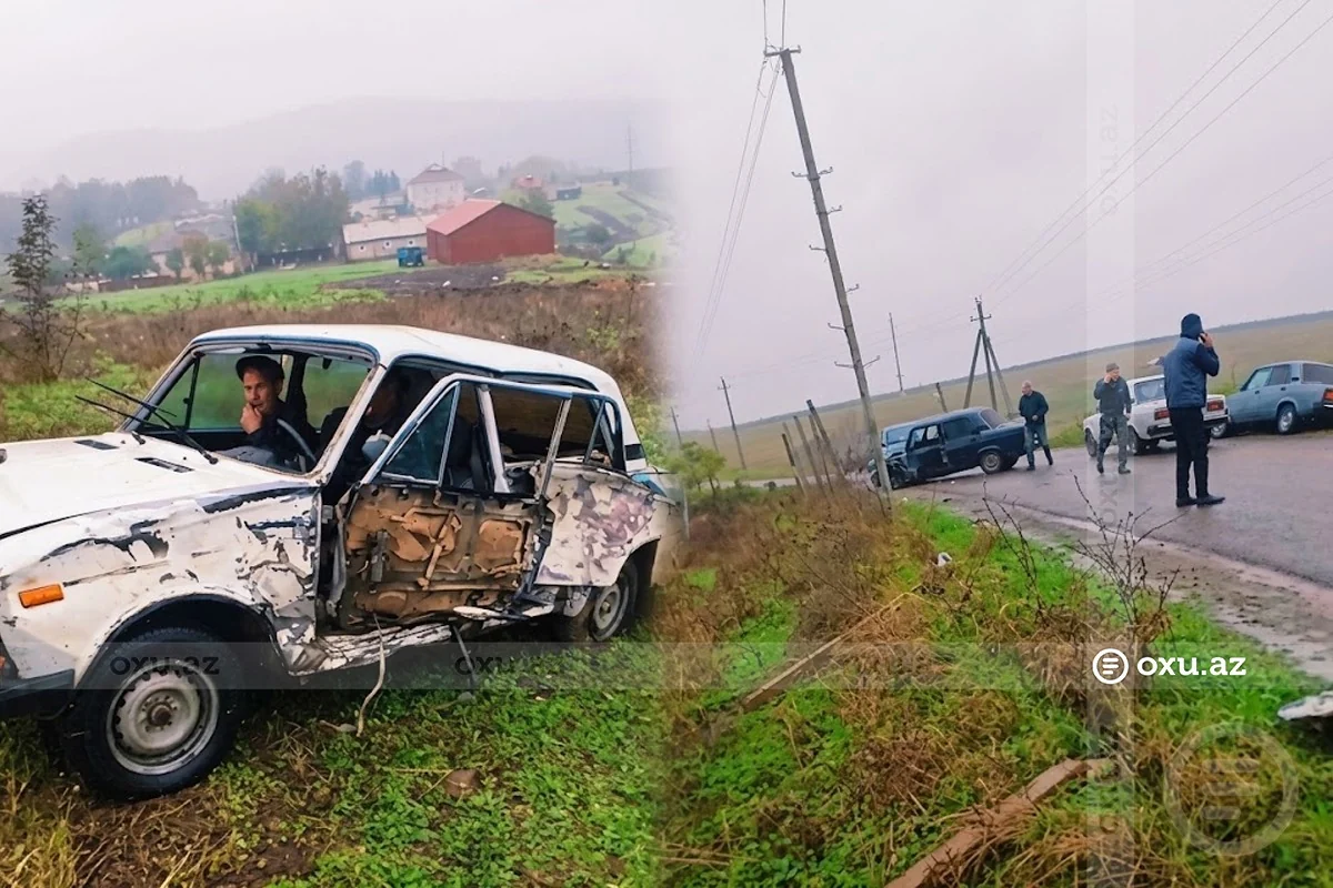 Cəlilabadda üç avtomobil toqquşdu: Xəsarət alanlar var - Video