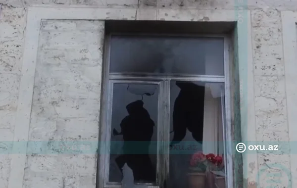 Azərbaycanda "Molotov kokteyli" atılan məktəbdən görüntülər - Foto/Video