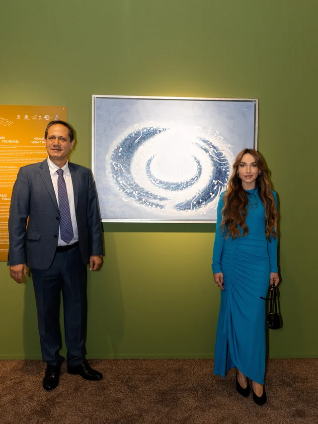 Alyona Əliyeva Baku Art Weekend sərgi festivalından paylaşım edib - Foto