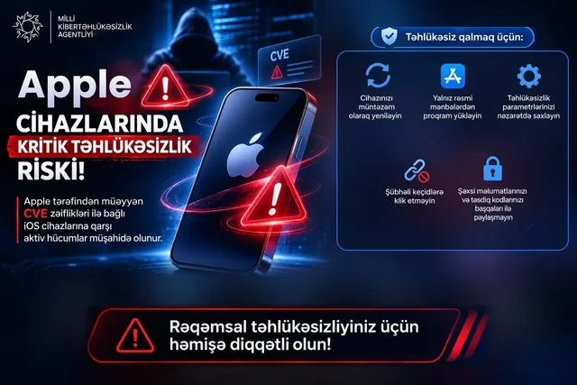 В Азербайджане предупредили об угрозах взлома устройств Apple