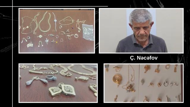 Qızıl üzüklər, boyunbağılar, sırğalar: Gəncədə usta işlədiyi evi talan elədi - Foto/Video