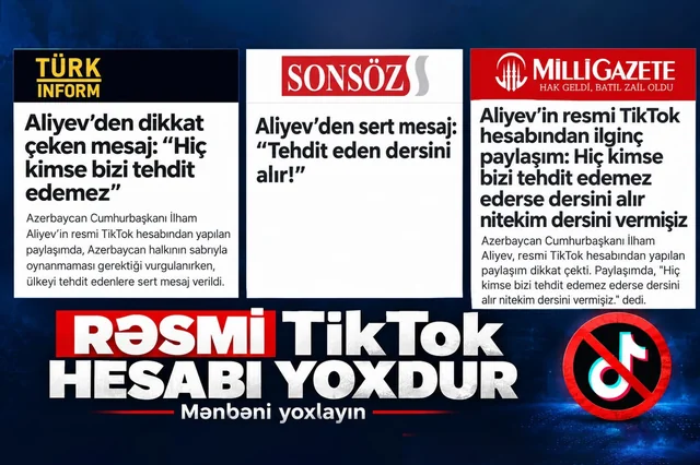 "TikTok" montajından siyasi mesaj düzəldənlər: Türkiyə mediasına məsuliyyət çağırışı